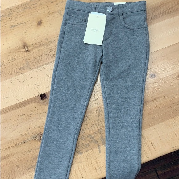 Thick Gray jeggings- warm sweatshirt material - Picture 4 of 8